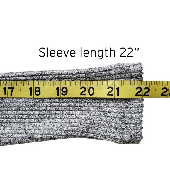 ZARA Henley Heather Gray Ribbed Polo Neck Soft Midi Dress Scandi Girl Size M - Picture 14 of 16